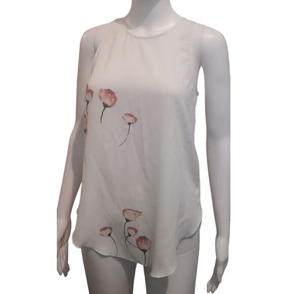 Aritzia Wilfred Ivory Floral Sleeveless Top - Picture 2 of 6
